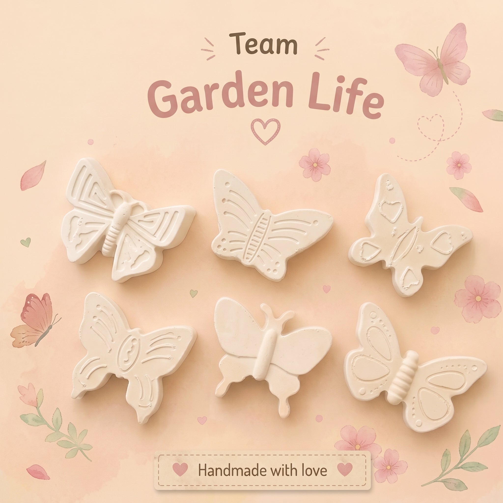 Kit Garden Life – 6 Figurines de Papillons à peindre